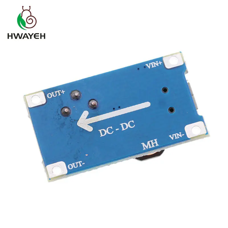 10 шт./лот MT3608 DC Регулируемый Модуль Boost 2A Повышающий с микро USB 2 в 24в до 5В 9В 12В 28В