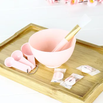 

DIY Facial Mask Tool Set Women Beauty Face Mask Bowl+ Silicone Mask Brush + Measuring Spoon +Compressed Mask Makeup Tool Kits