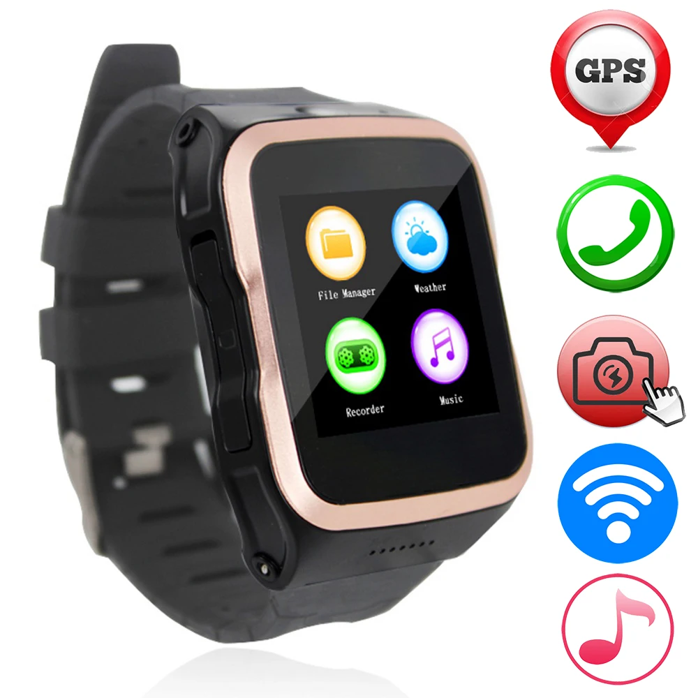 ZW34 3G Android 5.1 Smart Wrist Watch GPS/WCDMA/WiFi Watches Clock Mp3 Bluetooth Inteligente