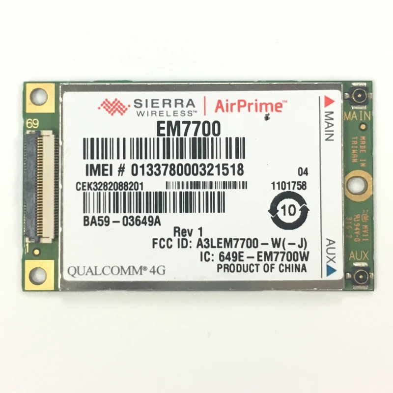 Разблокированный беспроводной модуль Sierra AirPrime EM7700 4G LTE HSPA + 3G встроенный