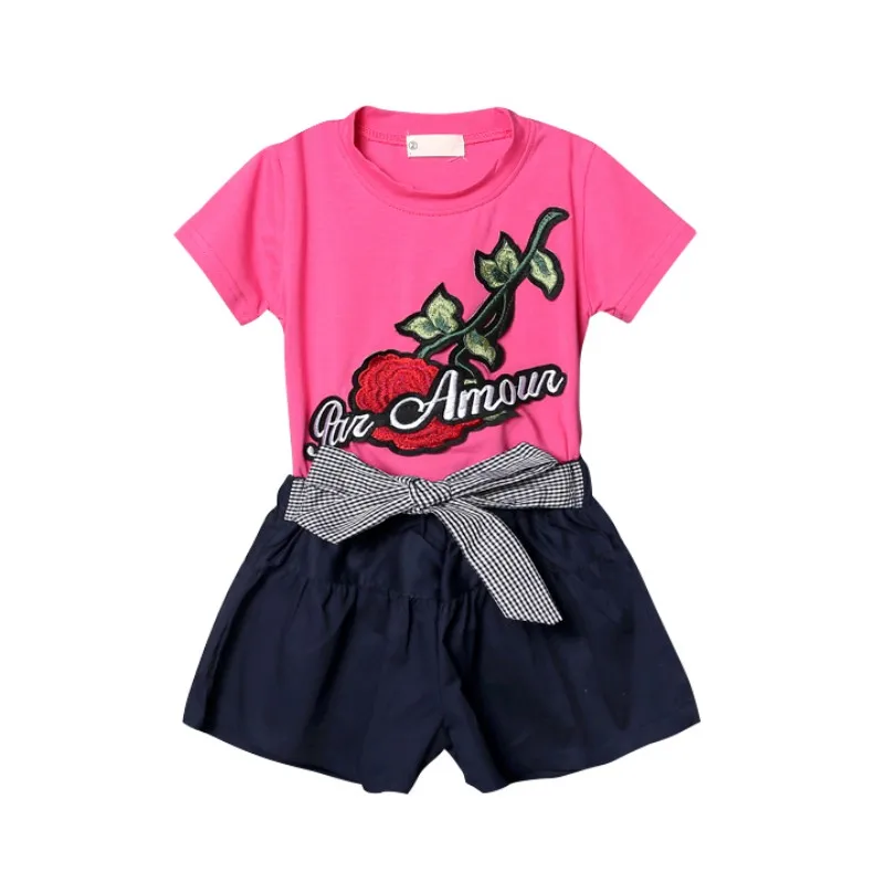 Buy Little Girl Clothing Set Toddler summer Children T