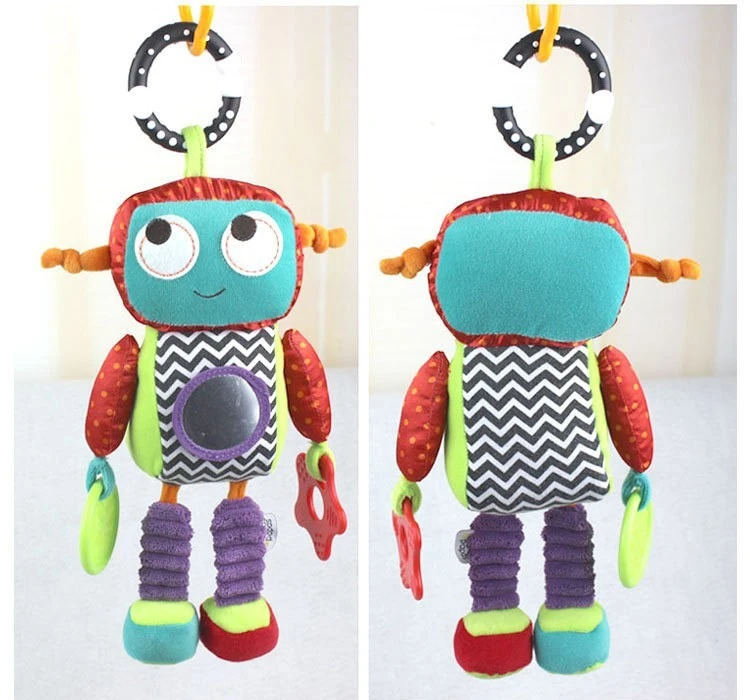 Jouet De Marque Pour Bebe 1 Piece Jouet De Marque Style Robot Hochet Musical Doudou Poupees Pour Enfants De 26cm Aliexpress