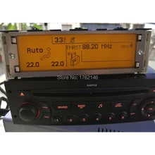 Желтый автомобиль поддержки экрана, включающим в себя гарнитуру блютус и флеш-накопитель USB 2-зоны Дисплей монитор 12 pin для peugeot 307 407 408 для citroen C4