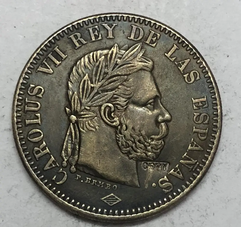 

1874 Spain 5 pesetas Copy Coin Type-1