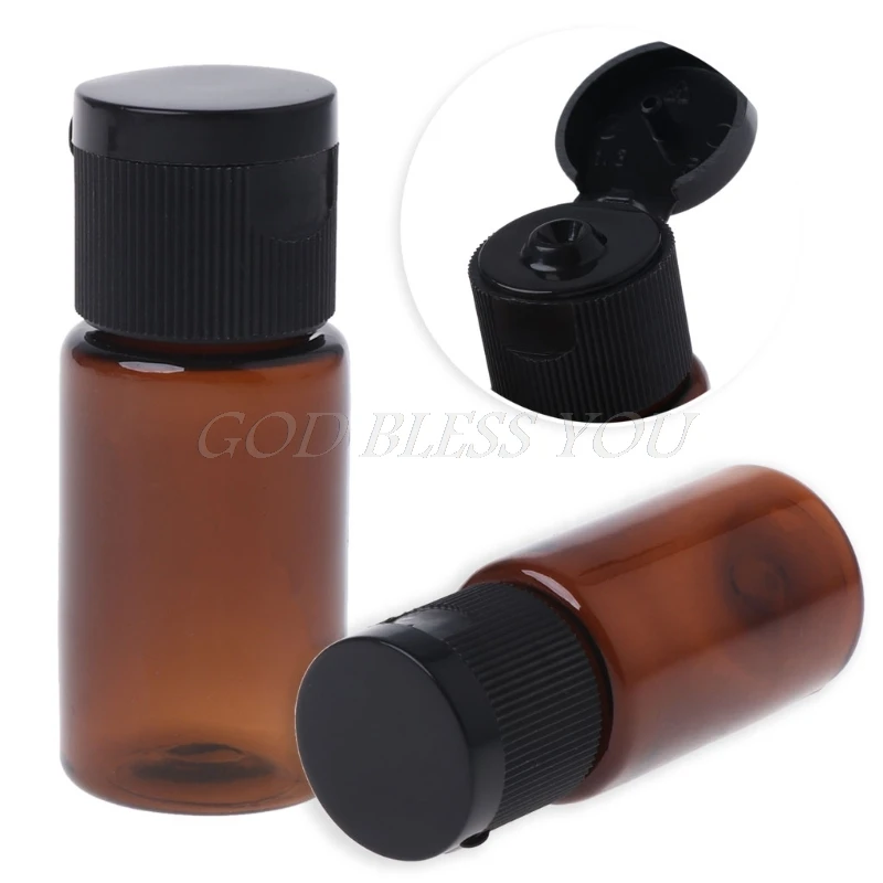 

10ml / 30ml / 50ml Travel Empty Flip Cap Bottle Makeup Emollient Water Perfume Oil Container