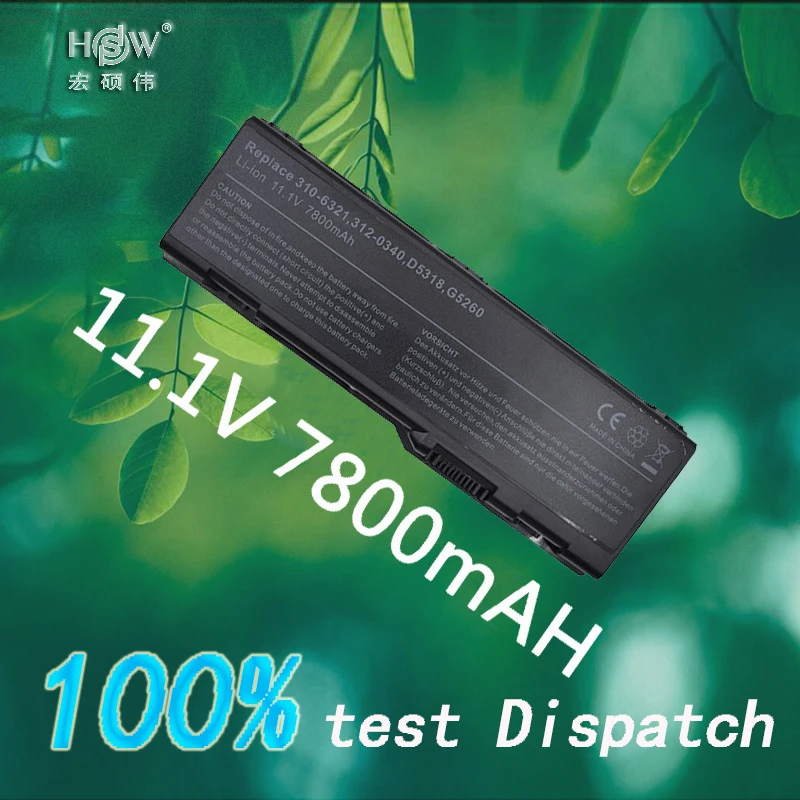 

HSW 7800mAH Battery For dell Inspiron 6000 9200 9300 9400 E1705 XPS Gen 2 I M170 M1710 Precision M6300 M90 Y4873 YF976 bateria