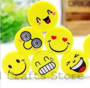 

(4Pcs/Set) Emoji Eraser Emotion Kawaii Eraser Pencil Novelty Stationery School Supplies Kawaii Material Cute Erasers Hot