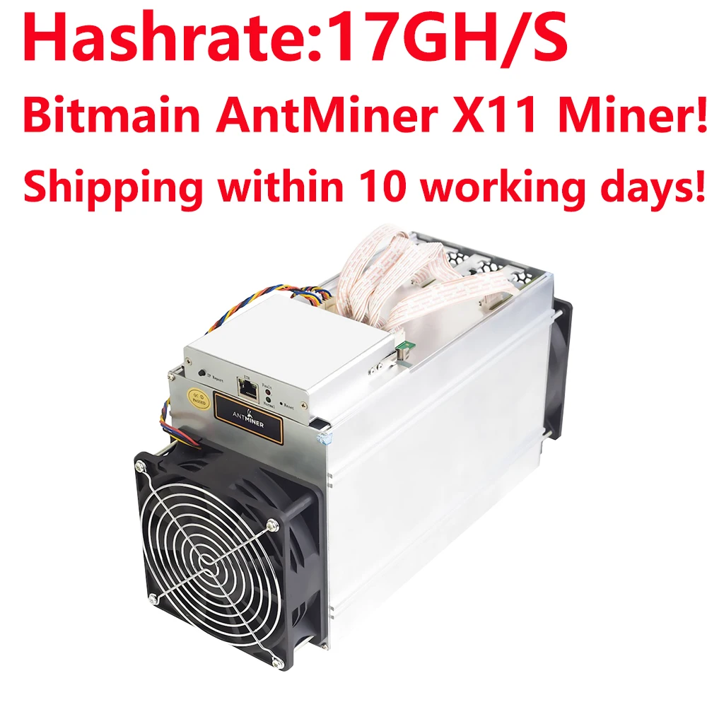 

Shipping within 10 working days after full payment! Bitmain ANTMINER D3 - don't Include PSU 17GH/s DASHCOIN X11 MINER