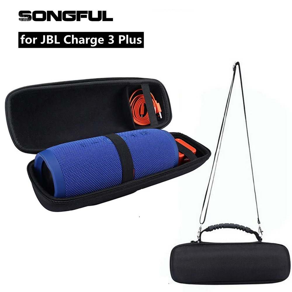 Column Speaker Case for JBL Charge 3 Plus Wireless Bluetooth Speakers Charge3 Sound Box Storage Carry Bag Pouch with Hand Strap