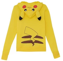 2016 Japanese anime Pokemon Pikachu Capa Oídos Hoodie Hoody de las mujeres Cosplay Traje de la manera Sudadera Envío Gratis