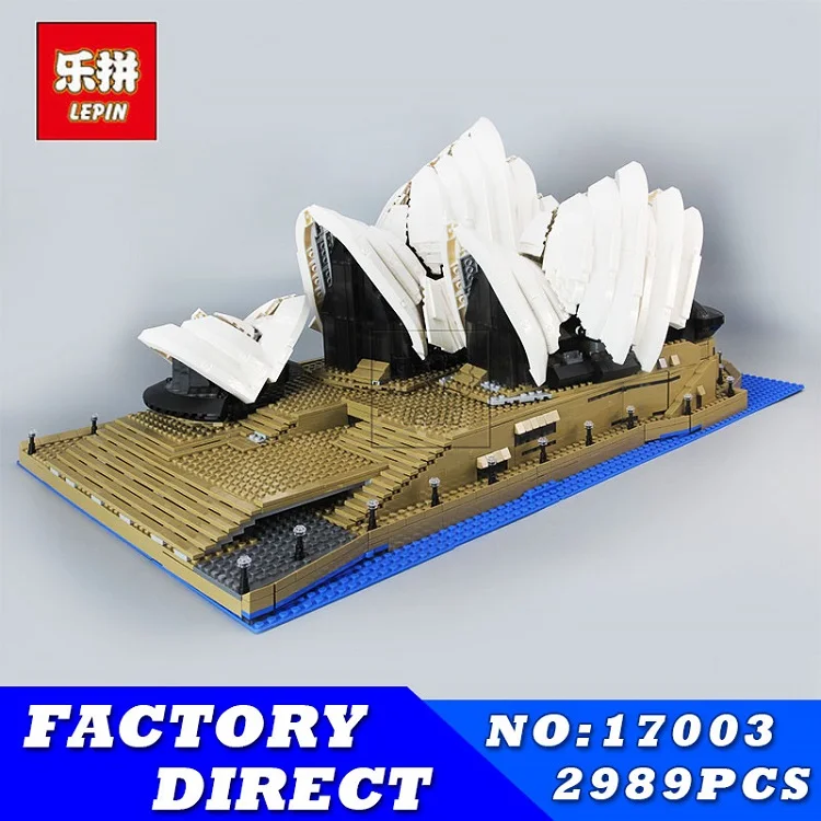 

LEPIN 17003 2989Pcs Creator Sydney Opera House Model Kits Building Blocks Bricks Educational Toys for Children Compatible 10222