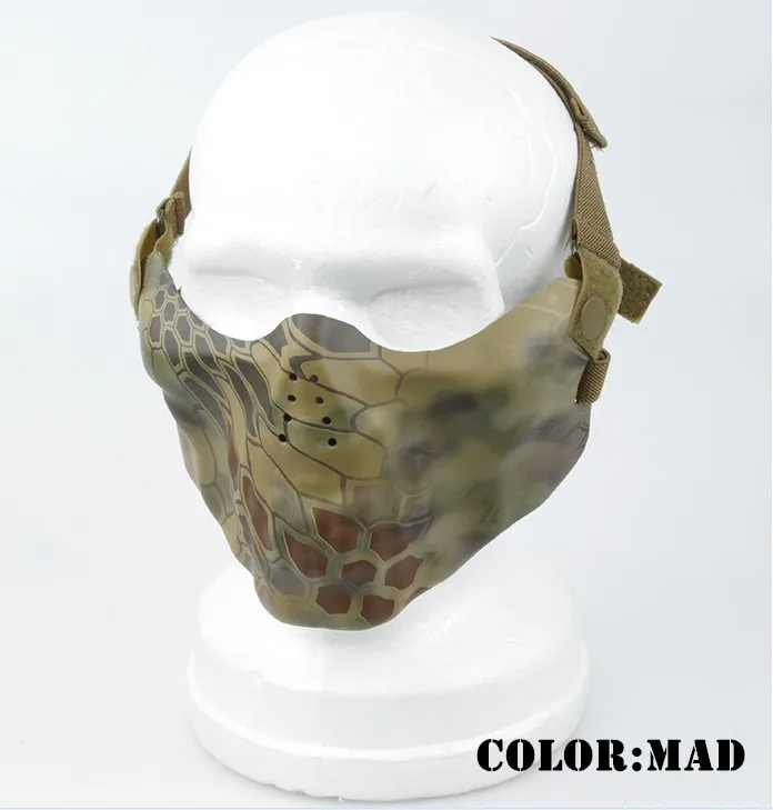 

TMC Nylon Half Face Mask MAD/HLD/AT Paintball Accessories Free shipping Party Masks