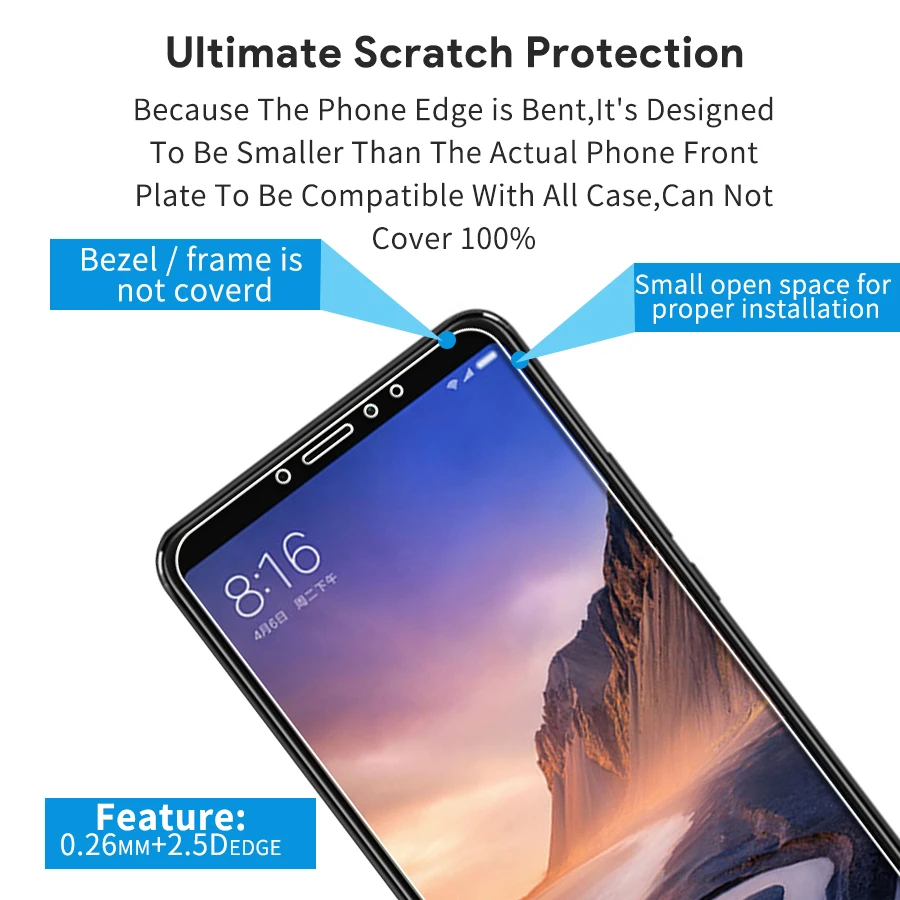 2.5D mi 8 lite протектор экрана из закаленного стекла для Xiaomi Mi Mix 3 9 SE 9T A1 A2 Lite Pro 2s Pocophone F1