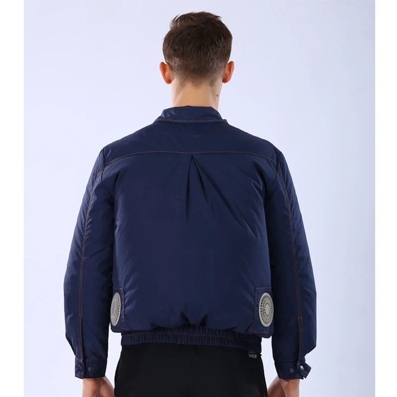 

Summer Air Cooling Fan Clothes Air Conditioning Fan Jacket USB Charge Overall with Fan For High Temperature Welding Fishing Work