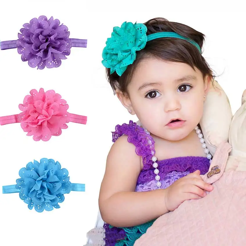 

Newborn Toddler Headband Children's Cute Hair Accessories Head Band Fashion Baby Flowers Girl Elastic bands Headwear