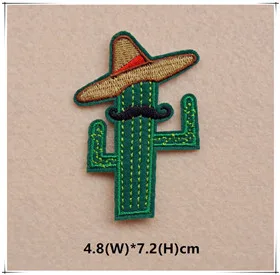 1pcs Mix Cactus Patch for Clothing Iron on Embroidered Sew Applique Cute Patch Fabric Badge Garment DIY Apparel Accessories 121