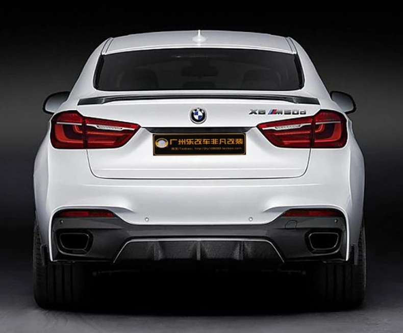 Para 15 Bmw X6 F16 F86 X6M Spoiler Traseiro Fibra De Carbono Tampa Da Mala M tipo de desempenho