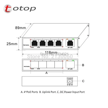 

Good quality 5 Port POE Switch, 4 Port AF PoE Ports+One Fiber Uplink, IEEE8,5x 10/100Mbps auto-sensing RJ45 ports