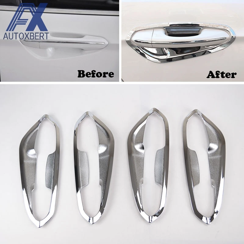 AX Chrome Door Handle Bowl Cover Fit For Ford Fusion