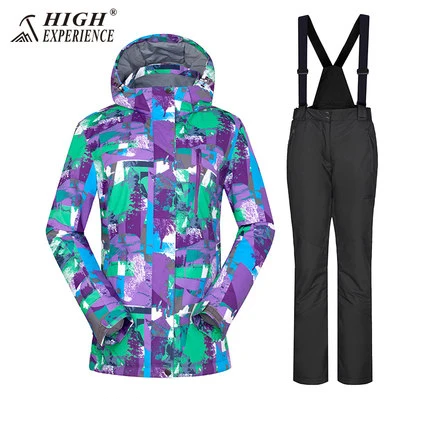 Женская одежда для снежной погоды, лыжная куртка, женские лыжные штаны, женские лыжные штаны, уличные зимние теплые спортивные костюмы - Цвет: color7