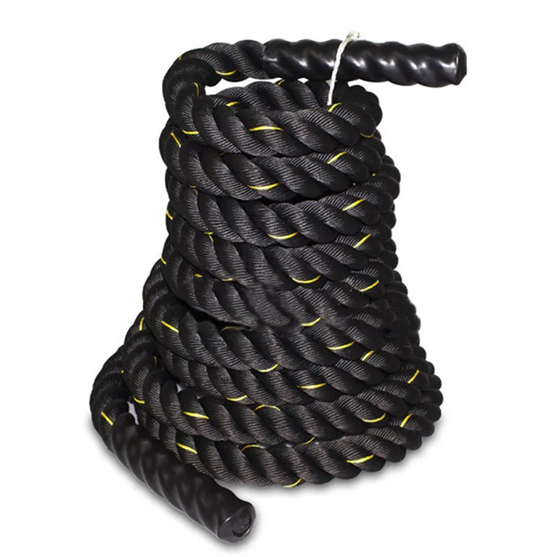 

Undulation Battling Rope Polyester Physical Body Strength Training Fitness Workout Exercise with Wear Resistance 15m x 38mm