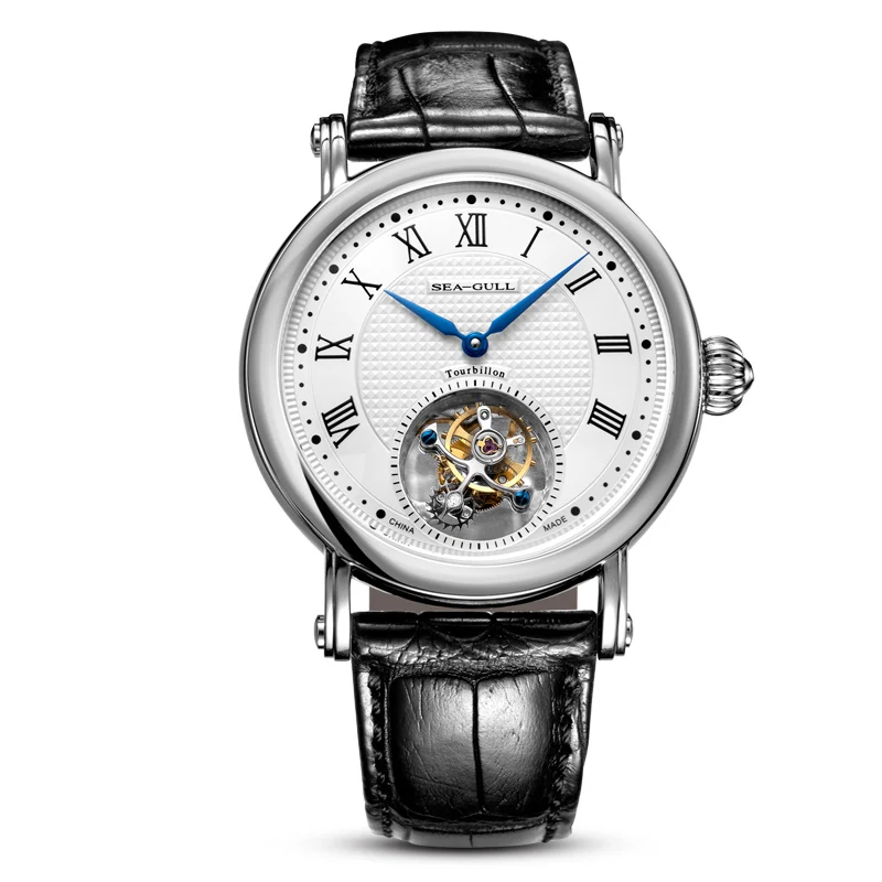 Оригинальные Seagull Tourbillon Guilloche ручные ветрозащитные механические мужские часы 818,900