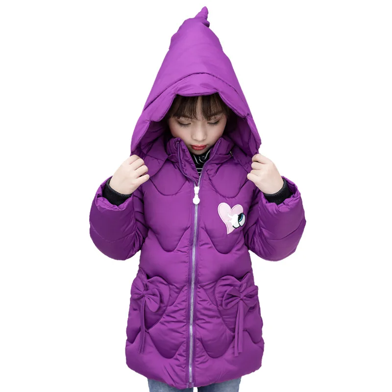 

Rlyaeiz 2018 Fashion Baby Girls Coat Winter Jacket Cute Clothing Children Cotton Padded Hooded Jacket Kids Down Jackets For Girl