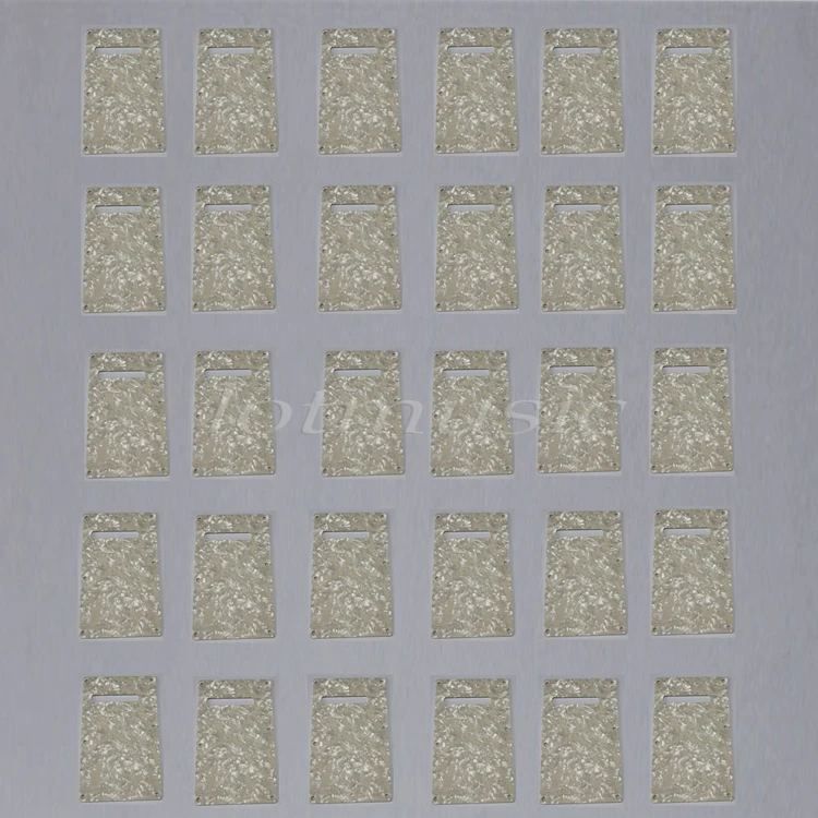 

30Pcs 3ply Pearloid Trem Cover Back Plate for Fender Strat Guitar Replacement