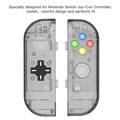 DIY Корпус чехол Замена Прозрачный для joycon Переключатель консоли L R контроллер запчасти для ремонта