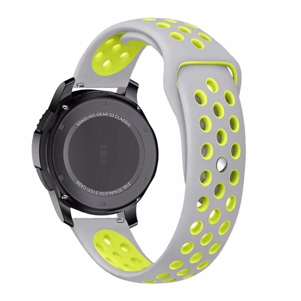 Gear S3 Frontier ремешок для спортивных часов для samsung Galaxy watch 46 мм 42 мм ремешок 22 мм 20 мм силиконовый ремешок amazfit bip браслет аксессуары
