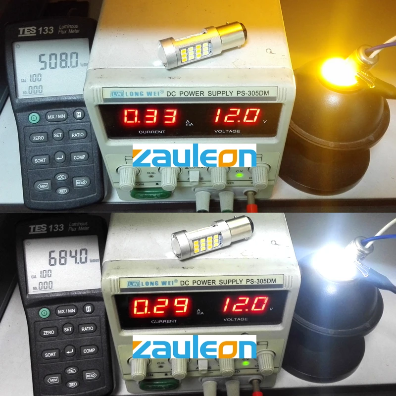 Zauleon 2 шт. 1157 светодиодный Переключающийся лампа противотуманных фар белый Янтарный/желтый светодиодный BAY15D P21/5 Вт двойной цвет для дневные ходовые огни передний указатель поворота