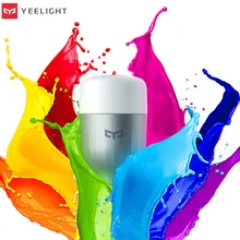 Yeelight бренд светодиодный смарт-лампы в виде WI-FI дистанционного Управление RGB светодиодные лампы для дома регулировки Яркость светодиодный s лампа Быстрая