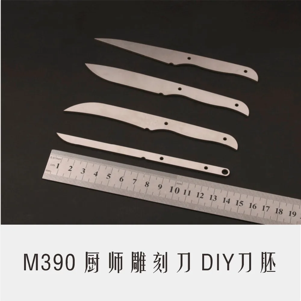 Preshaped M390 Steel Blanks Knife Diy Blade Parts Heattreated Hrc60