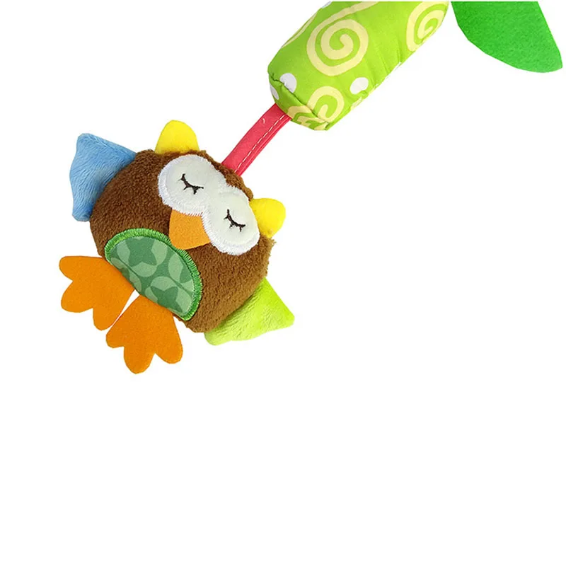 Младенческая Погремушка мультфильм животных модели детская коляска Tinkle Колокольчик колокольчик кулон плюшевые развивающие игрушки