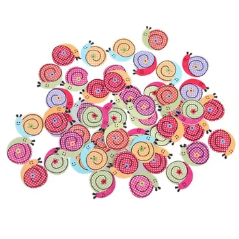 

YHYS Shaped Painted 2 Hole Wooden Buttons ( 50pcs)