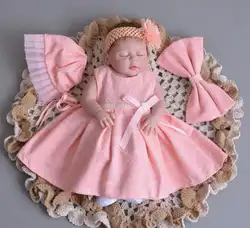 57 см детские куклы для новорожденных Bebe girl Reborn детский лучший подарок полный Силиконовый реборн Детские куклы для детей закрытые глаза