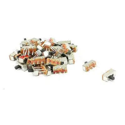 

33 Pcs 3 Pins ON/ON 2 Positions SPDT Panel PCB Horizontal Slide Switch