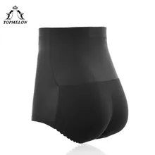 TOPMELON Mulheres Bunda Levantador Controle Shapewear Calças Trainer Cintura Emagrecimento Cueca Cintura Alta Acolchoado Falso Calcinha Bunda Potenciador