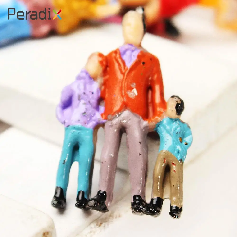 

Mixed Painted Model Decorate People Model 1/100 Figures Passengers Model Stillness Scene Small