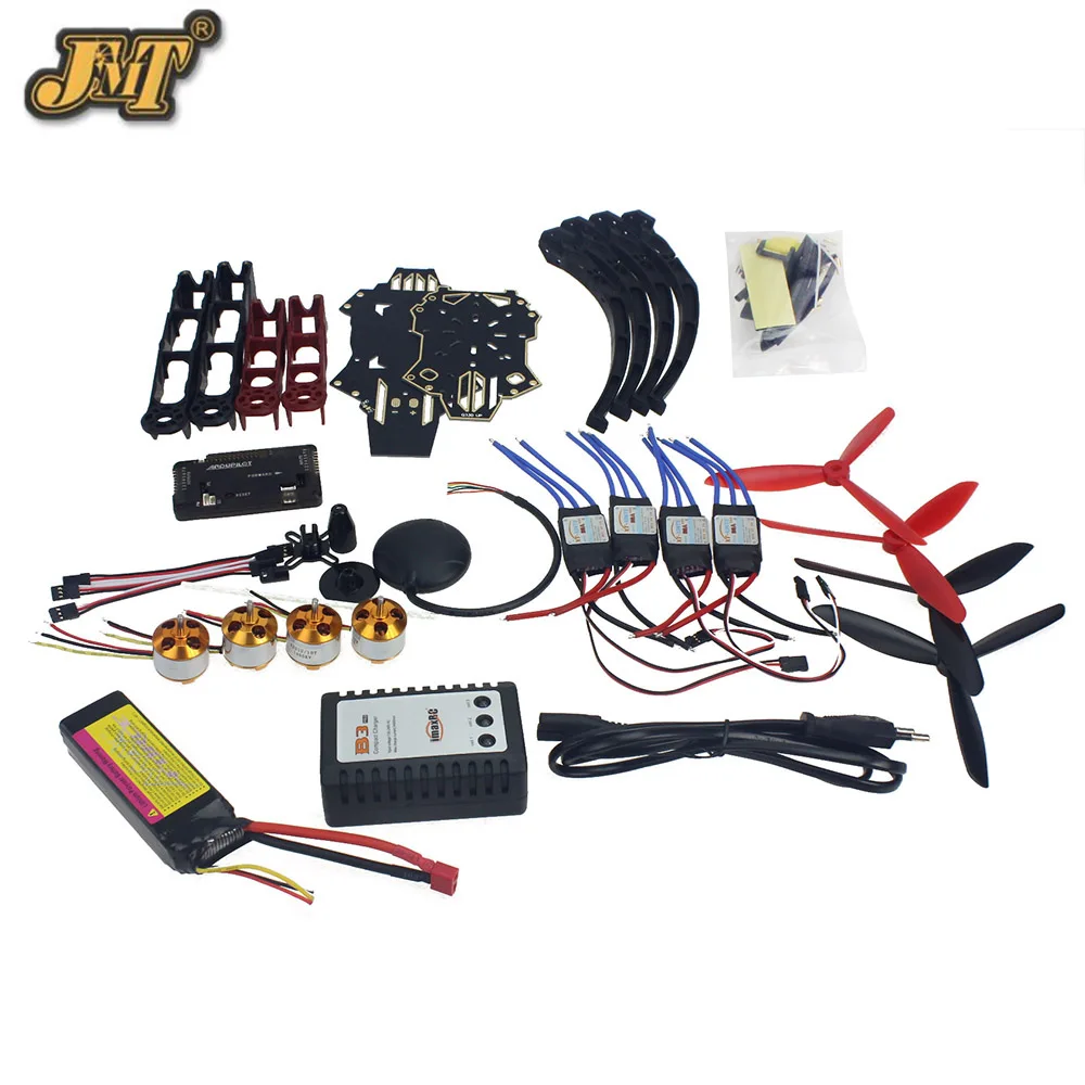 

JMT RC Drone Quadrocopter 4-axle Aircraft Kit Q330 Across Frame 6M GPS APM 2.8 Flight Control No Transmitter