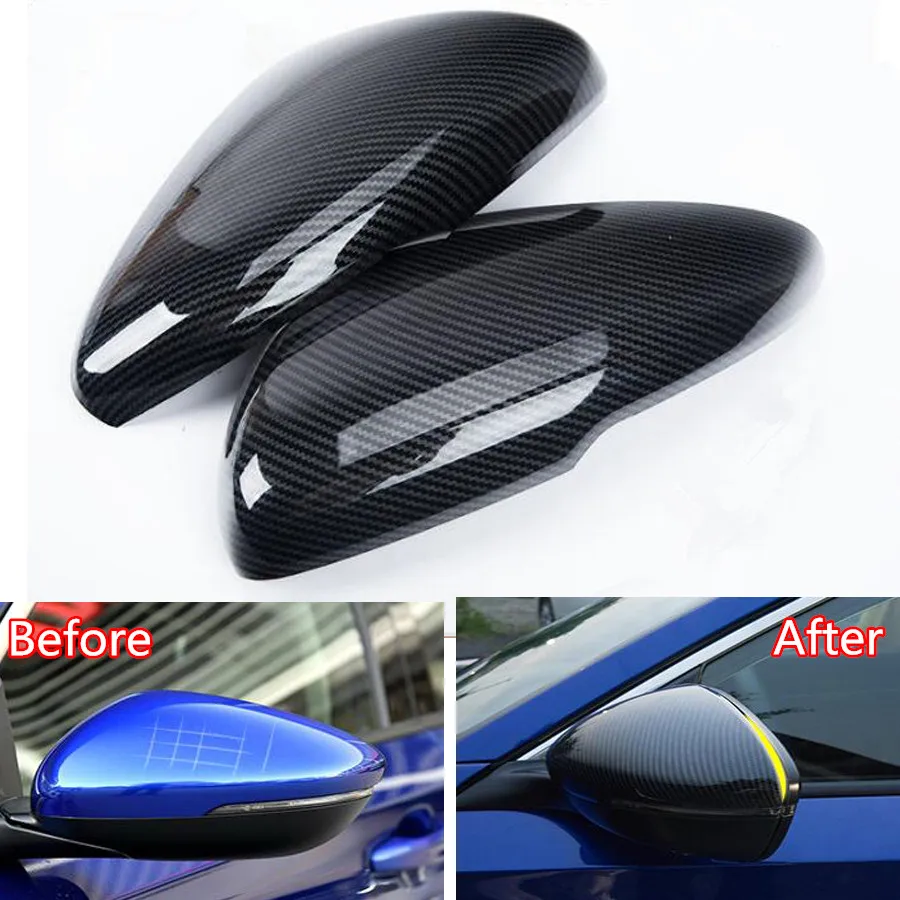 YAQUICKA Car Exterior Front Rearview Mirror Cover Trim Styling Mouldings For Honda Accord 10th 2018 Car-covers Parts ABS 2 color YAQUICKA Car Exterior Front Rearview Mirror Cover Trim Styling Mouldings For Honda Accord 10th 2018 Car-covers Parts ABS 2 color