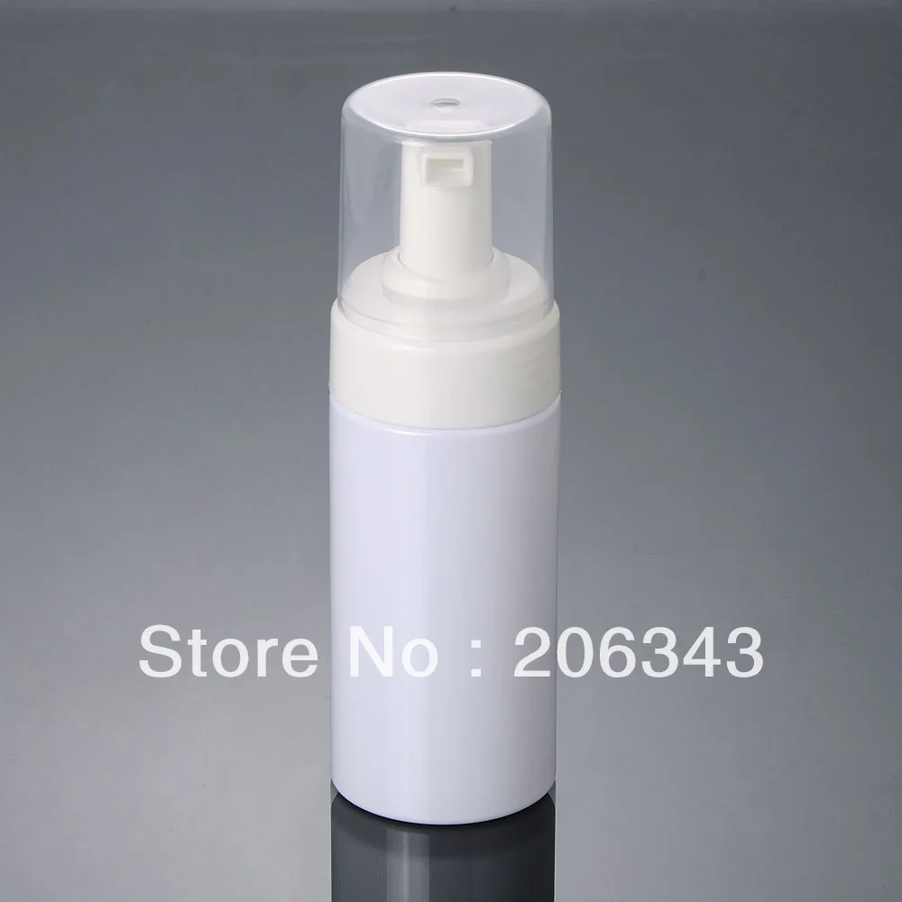 120ML white FOAMING MOUSSE BOTTLE with white press pump can be used for