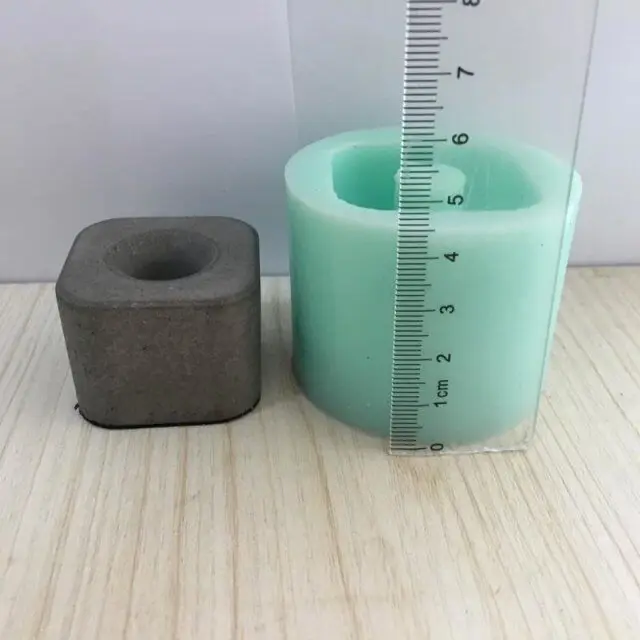 Silicone Mold Cement Toothbrush Holder Tooth Brush Seat Hollow Pen