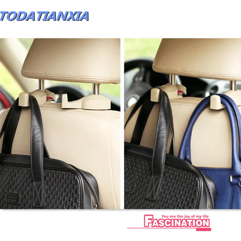 

2018 New Car Back Seat Headrest Hanger Holder Hooks Clips For bmw e46 vw tiguan 2017 audi a3 8v vw polo citroen c3 opel astra j