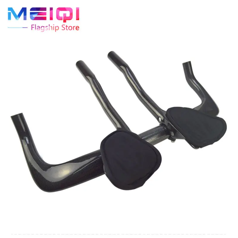 

NO Logo Full 3K Gloss Carbon Fiber Road Bicycle rest bar tt handlebar carbon rest handlebar road bike TT bar parts 400/420/440mm