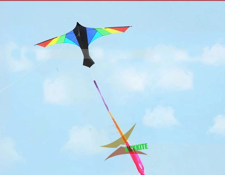 

free shipping high quality large kite swiss firebird kite with handle line hcxkites factory desert eagle aerobatic kite flying