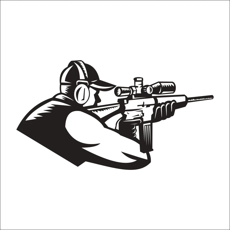DCTAL car hunting decal interesante Hunter Caza codorniz car Decals etiqueta que cubre el Cuerpo forma hunting Sticker h-475