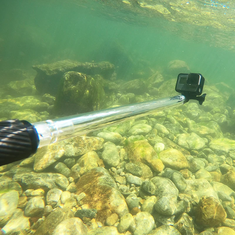 Waterproof selfie stick 17 inch Diving skid selfie stick Removable Monopod for GoPro Hero 5 6 SJCAM Sports camera accessories (20)