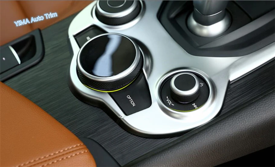 

Lapetus Auto Styling Stalls Gearshift Box Shift Gear Panel Cover Trim Fit For Alfa Romeo Giulia 2016 2017 2018 2019 ABS