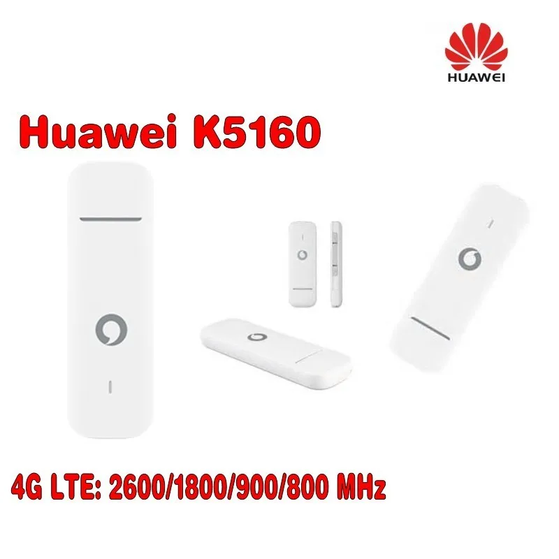 Лот из шт. 25 шт. Vodafone K5160 HUAWEI 150 usb dongle 4G Мбит разблокирована 4G модем плюс 2 шт 4G антенны
